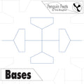 Continuous line design of bases with 'Penguin Feats' branding at the top.