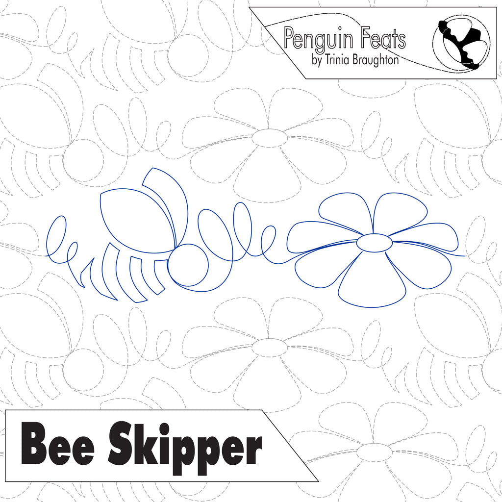 Bee Skipper Digital Quilting Design
