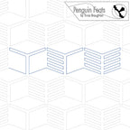 Geometric pattern with stacked shapes and 'Penguin Feats' branding at the top.