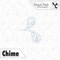 Design with 'Penguin Feats' branding  'Chime' text on a white background