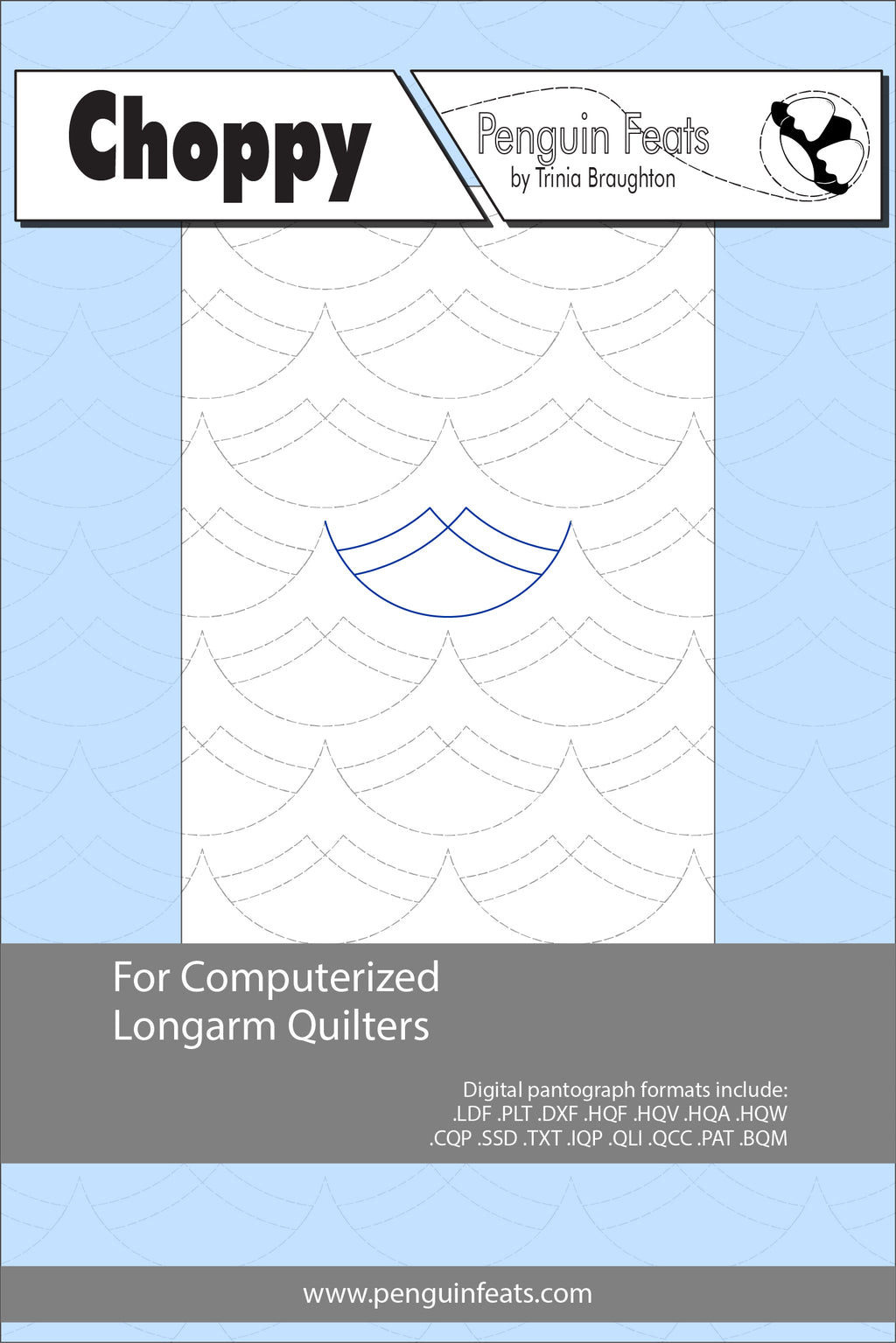 Choppy Digital Quilting Design