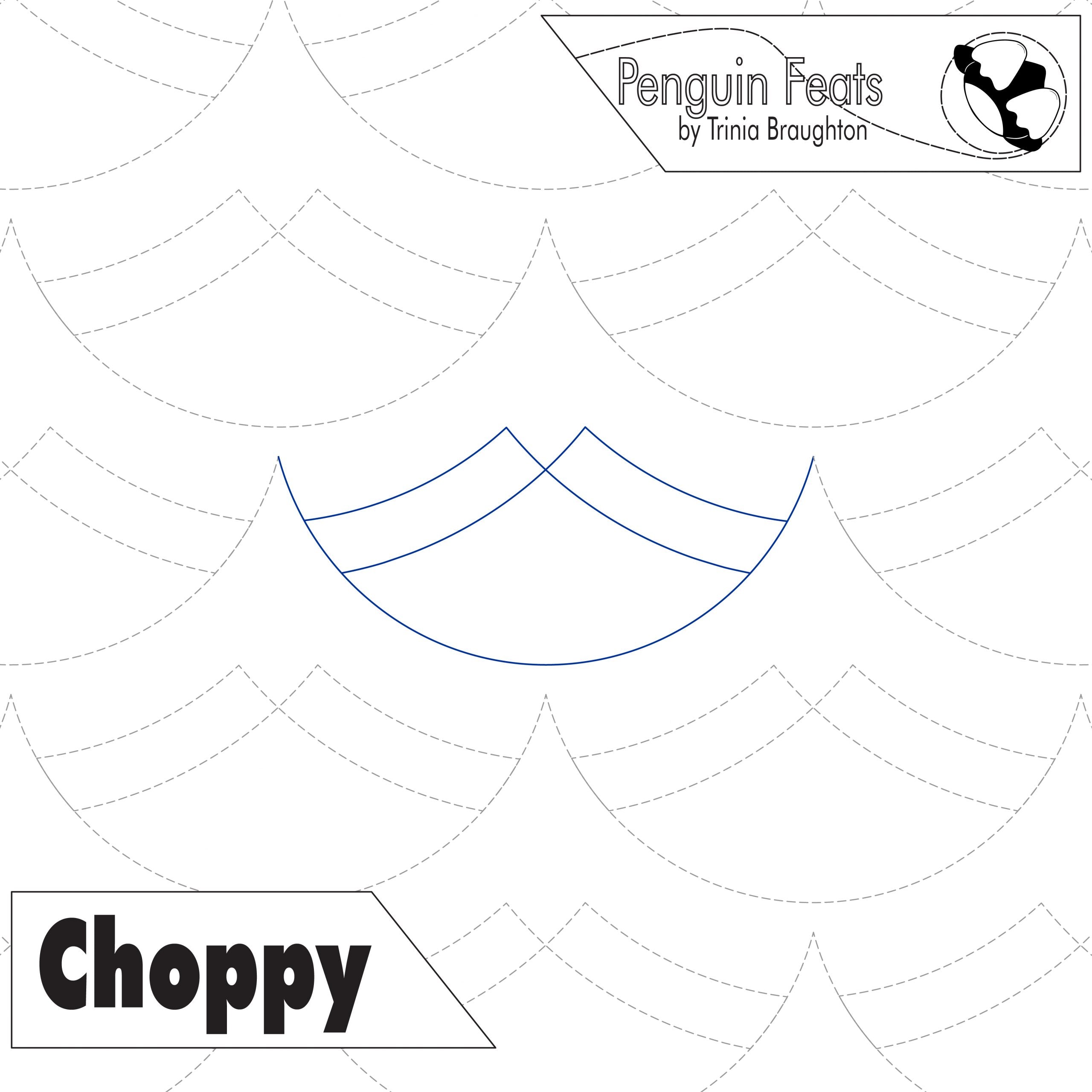 Choppy Digital Quilting Design
