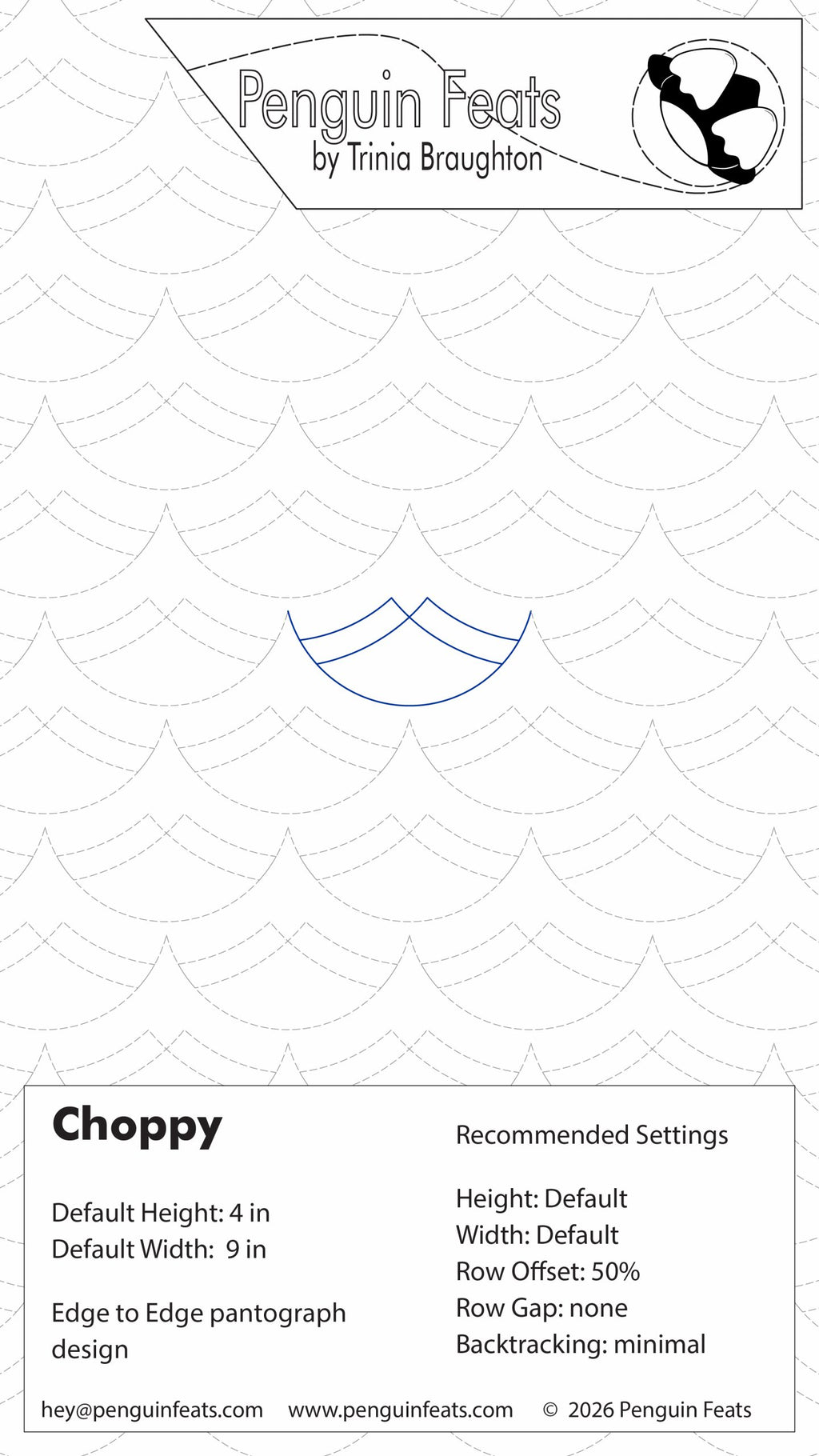 Choppy Digital Quilting Design