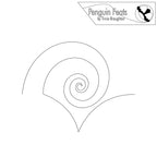 Outline of a spiral design with 'Penguin Feats' branding at the top.