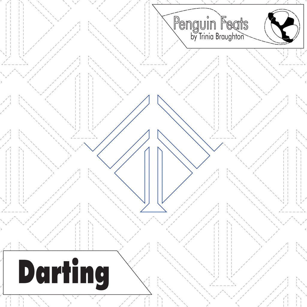 Design with geometric shapes and text on a white background