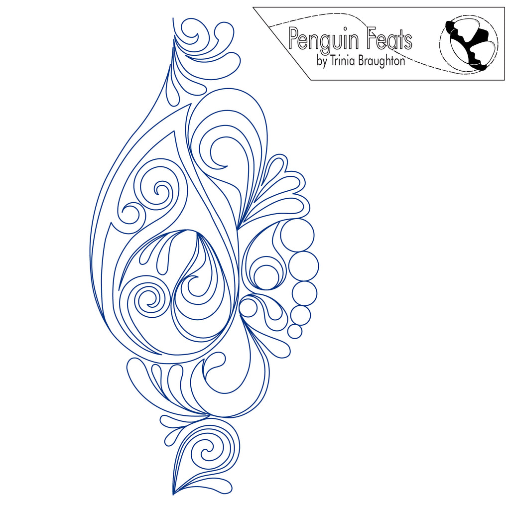Drop Wave Digital Embroidery Design