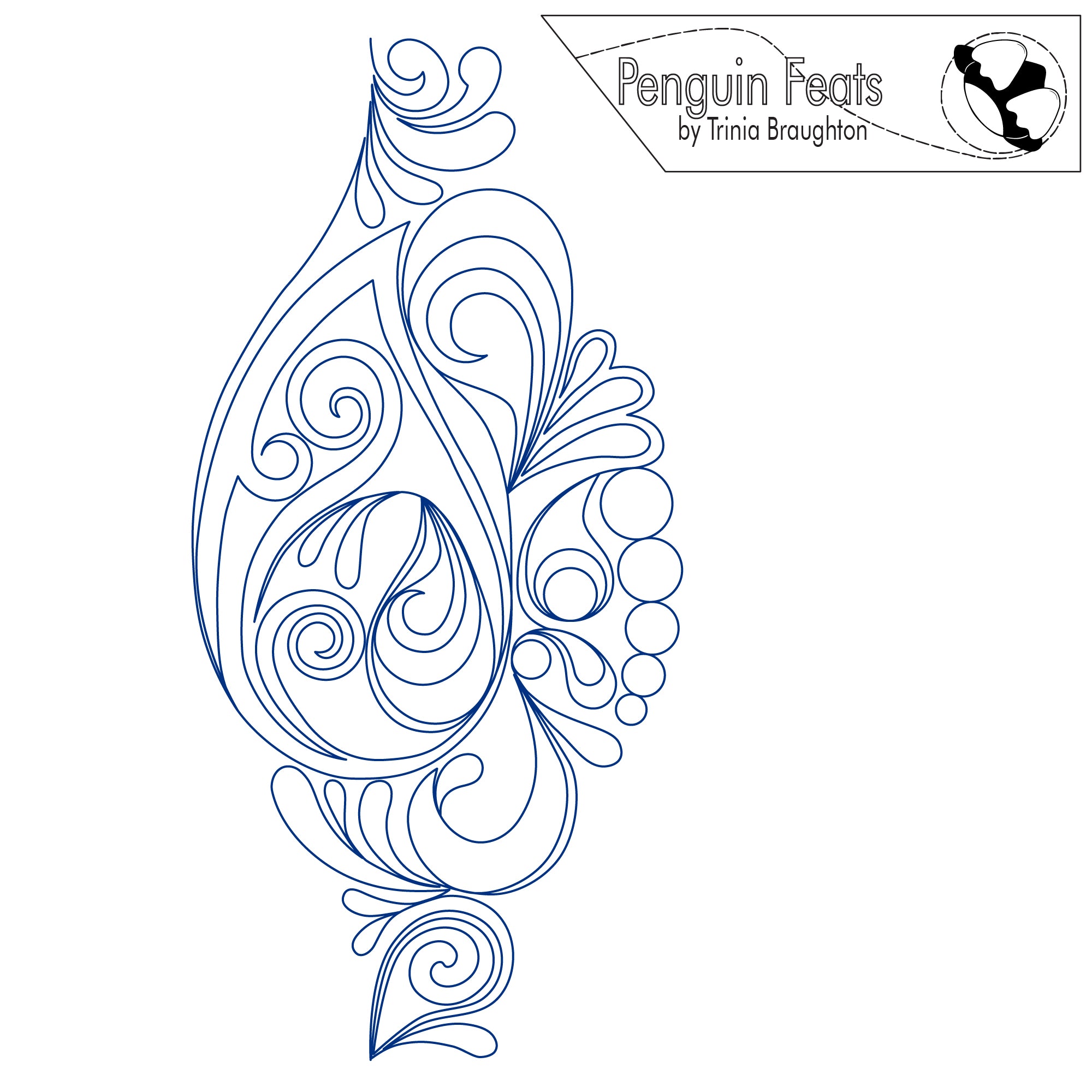 Drop Wave Digital Embroidery Design