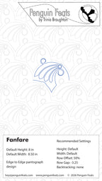 Fanfare Digital Quilting Design
