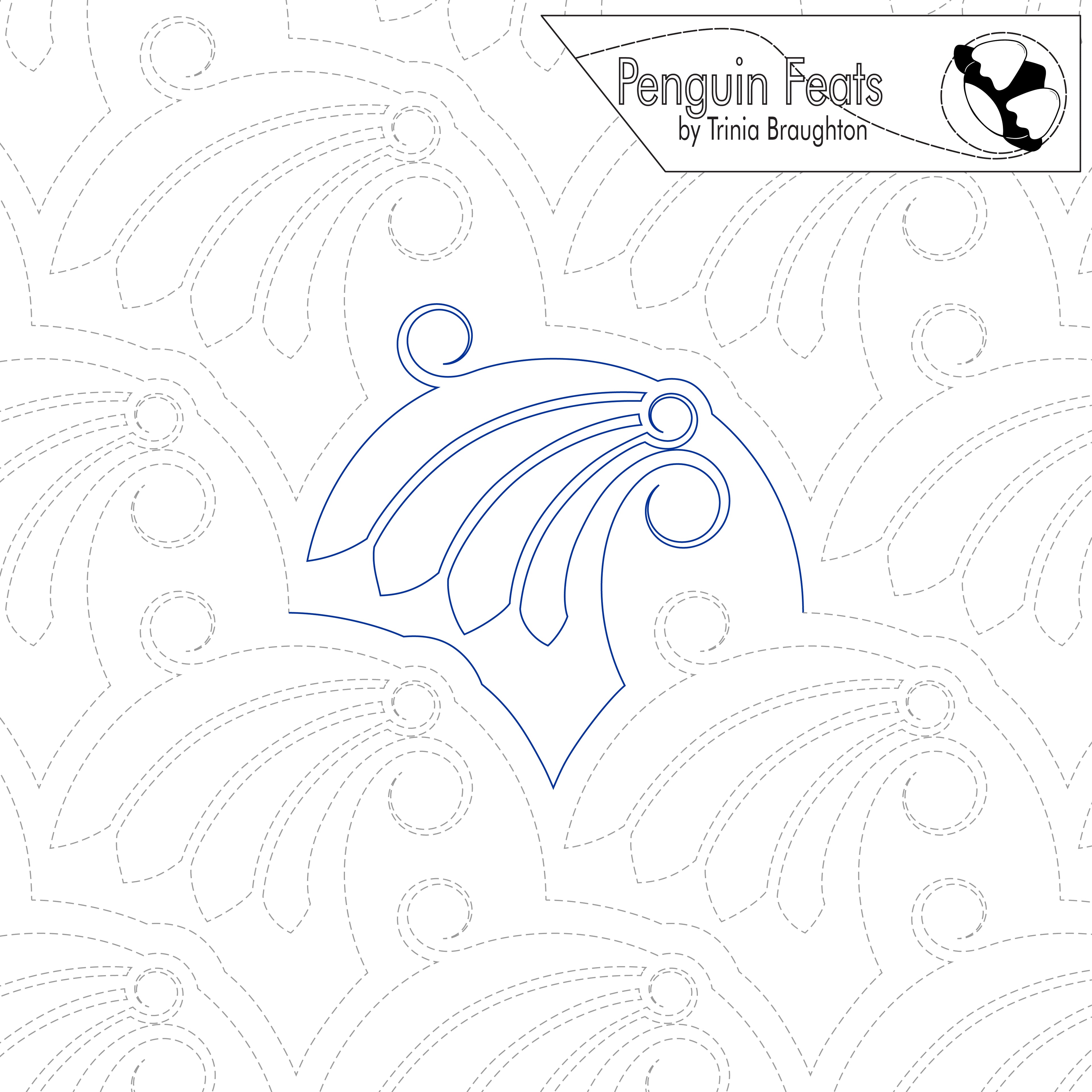 Fanfare Digital Quilting Design