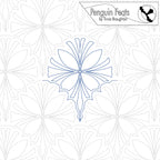 Design of a snowflake with 'Penguin Feats' branding at the top.