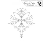 Black continuous line design with 'Penguin Feats' logo at the top