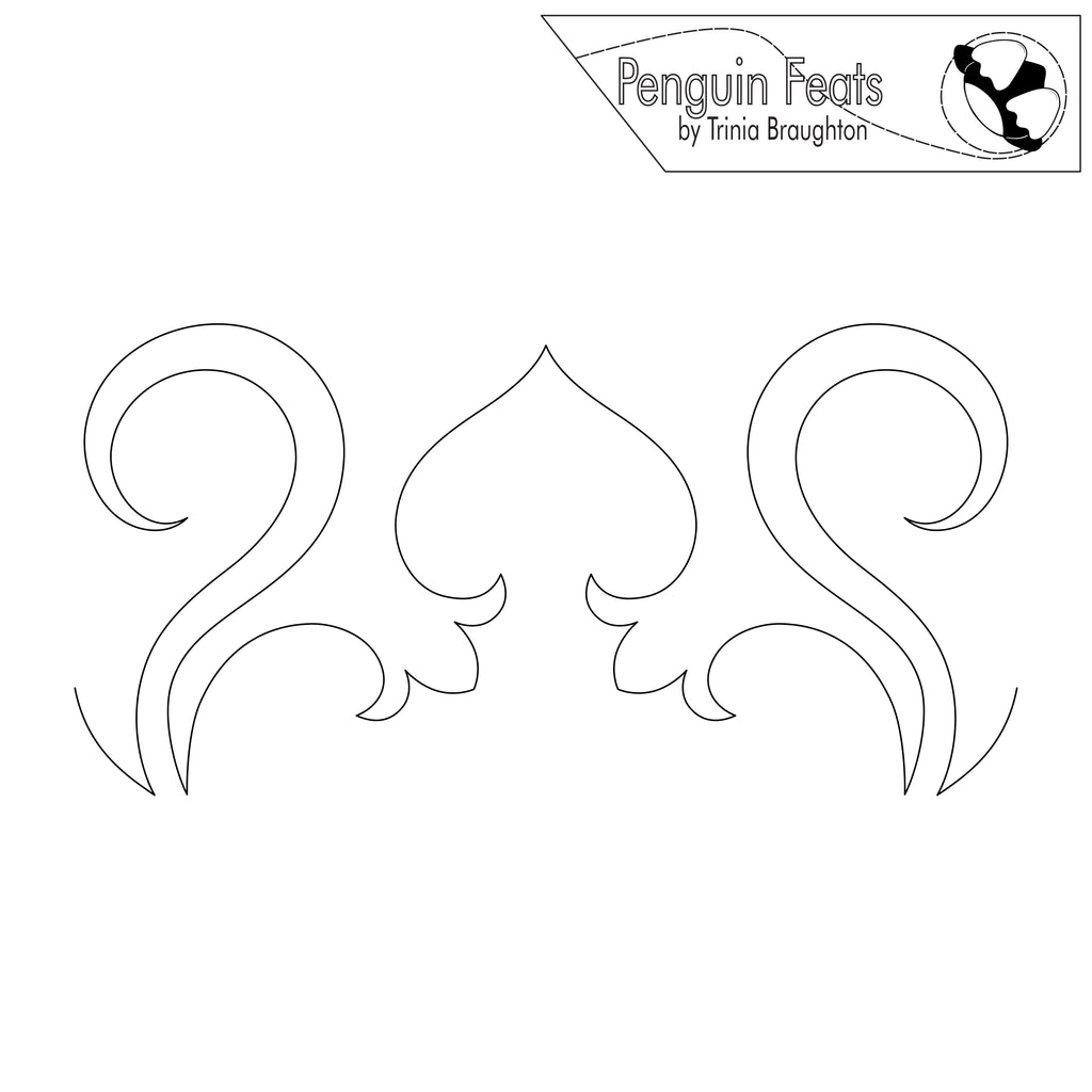 Frills Digital Quilting Design