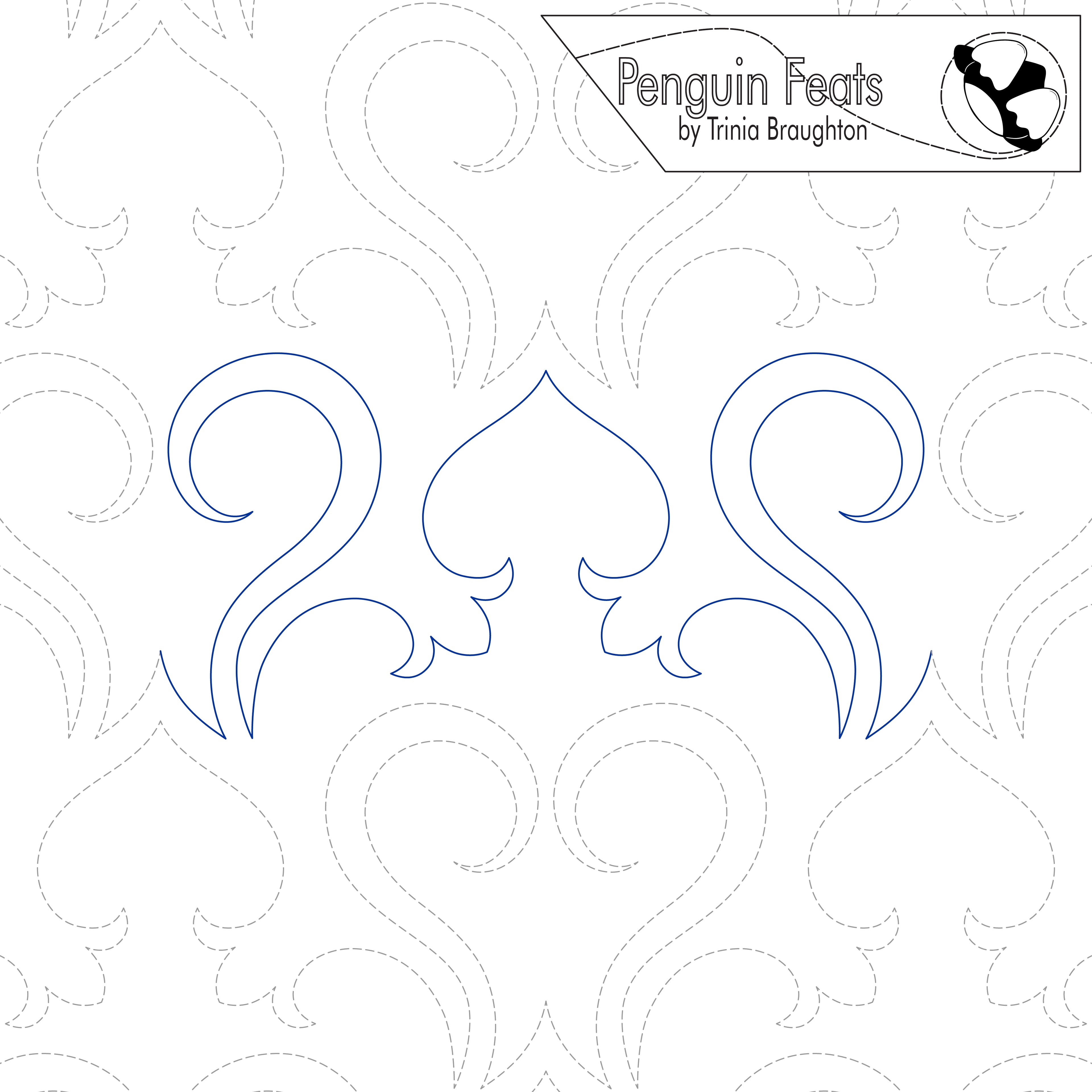 Frills Digital Quilting Design