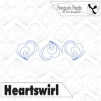 Patterned background with blue heart shapes and 'Penguin Feats' branding.