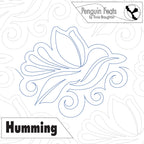 Humming bird design with 'Penguin Feats' branding and 'Humming' text on a white background.