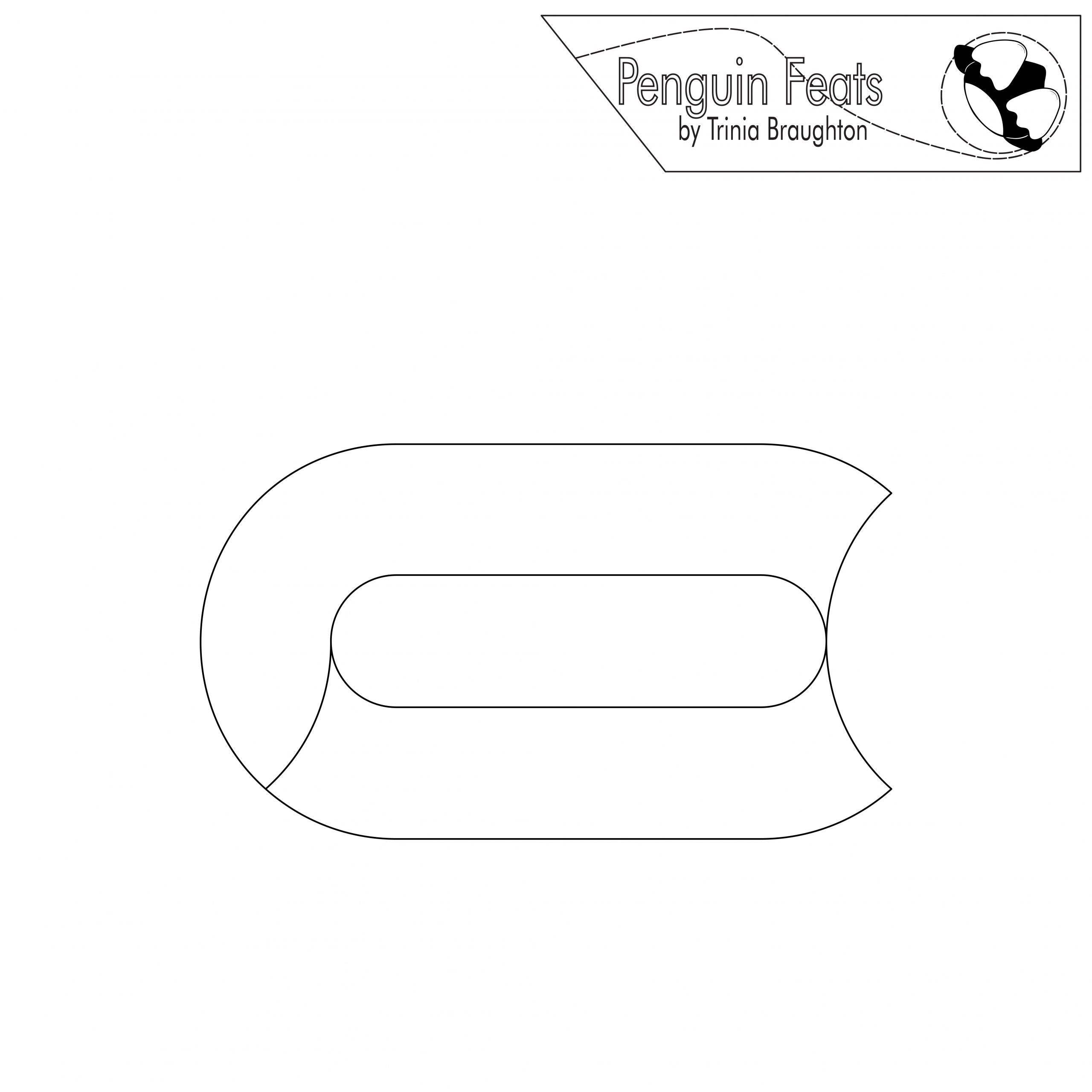Outline of a chain link with 'Penguin Feats by Trinia Braughton' logo at the top.