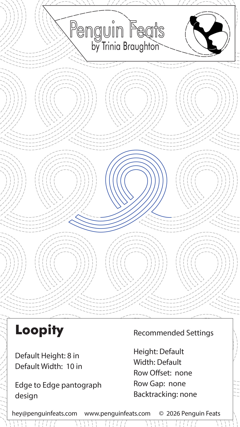 Loopity Digital Quilting Design