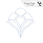 Outline of a blooming flower design with 'Penguin Feats' branding at the top.