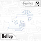 Design with geometric patterns and text on a white background