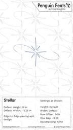 Stellar Digital Quilting Design