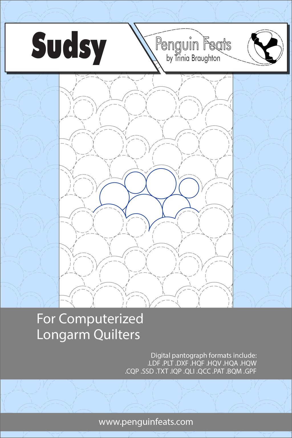 Sudsy Digital Quilting Design