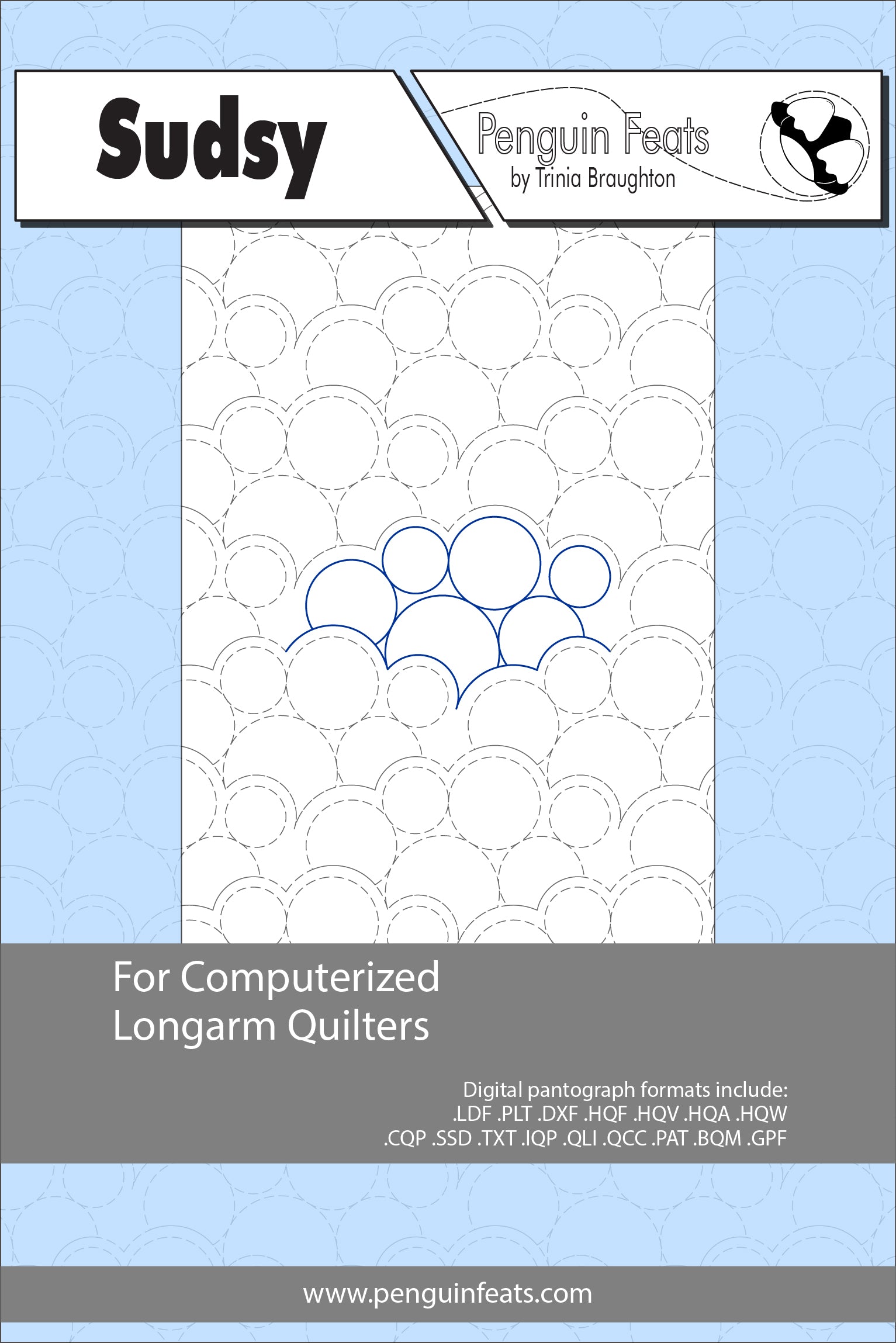 Sudsy Digital Quilting Design