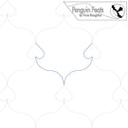 Pattern with circular shapes and 'Penguin Feats' branding at the top.