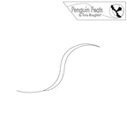 Black S curve with 'Penguin Feats by Trinia Braughton' logo at the top.