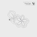 Frangipani Digital Quilting Design