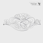 Drop Wave Digital Quilting Design