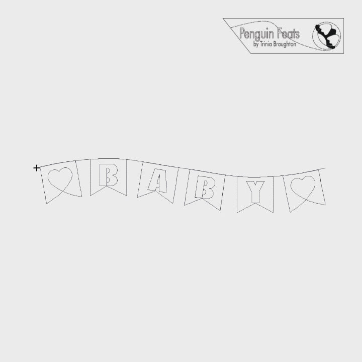 Banner Baby Digital Quilting Design