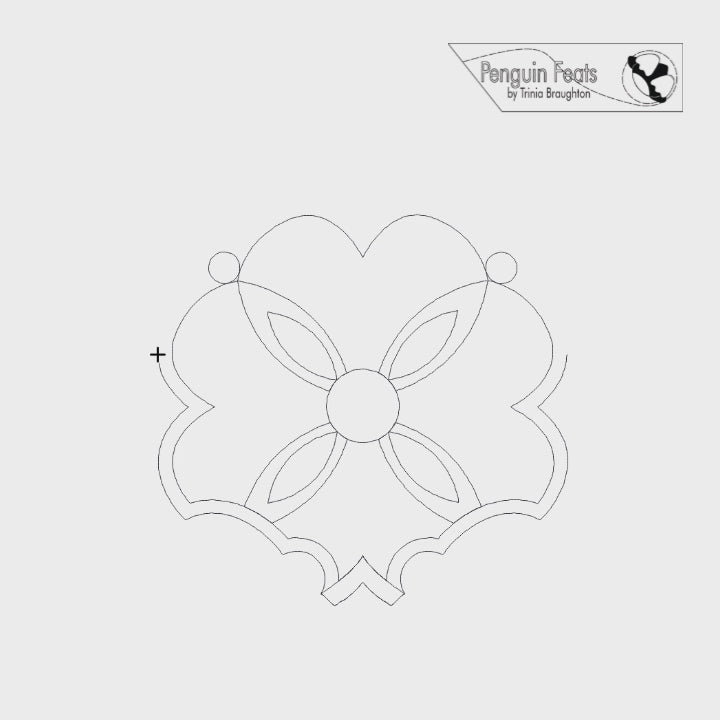 Petalune Digital Quilting Design
